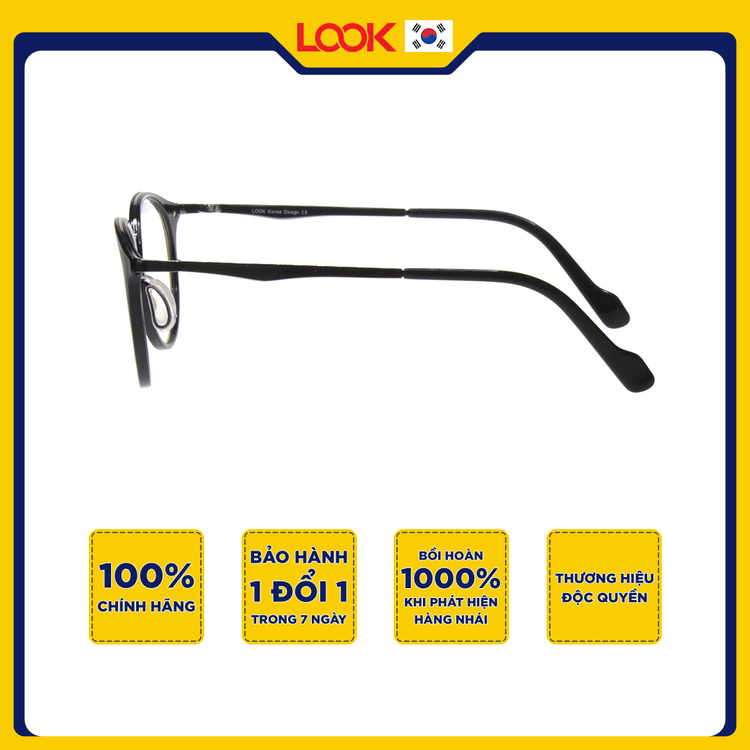 Gọng Kính Cận Nam Nữ LOOK LK835274UF Nhựa TR90 Kiểu Oval Nguyên Khung - Hàng Chính Hãng