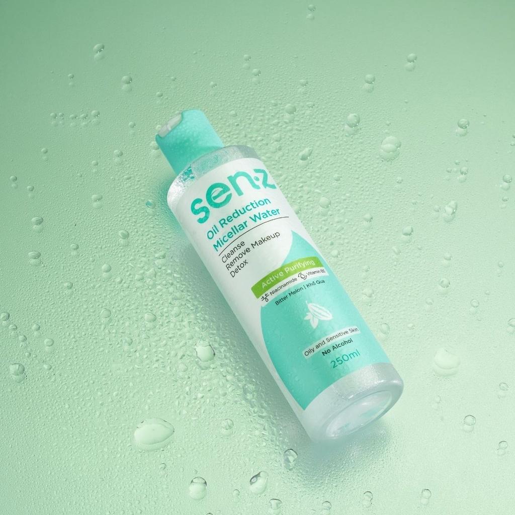 Nước Tẩy Trang Micellar Water Khổ Qua Dành Cho Da Dầu Mụn SenZ Oil Reduction
