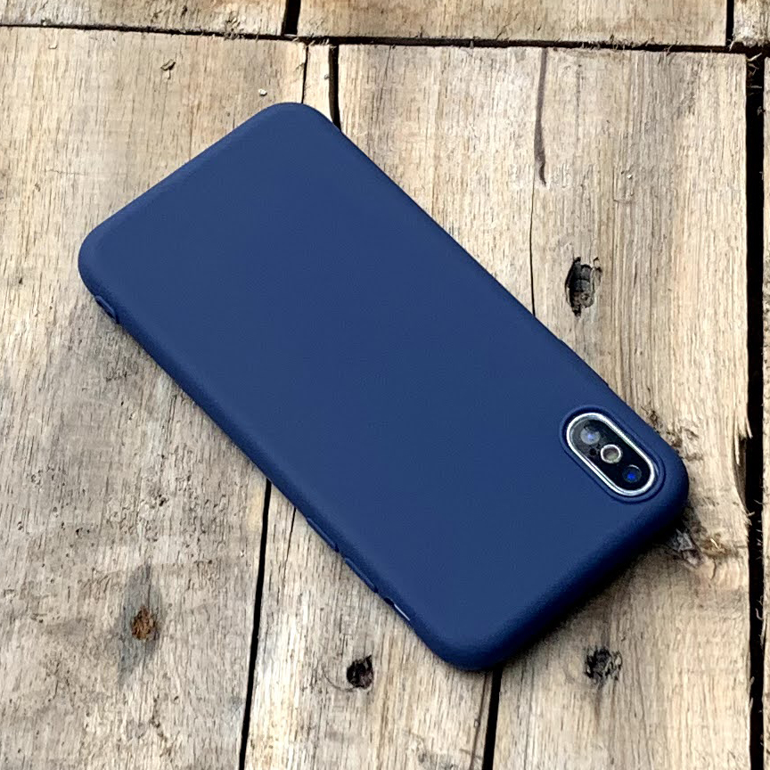 Ốp lưng dẻo mỏng màu xanh dương dành cho iPhone X / XS - Hàng chính hãng