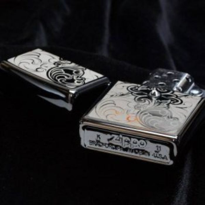 Bật Lửa Zippo Gunstock Filigree Swarovski Ebony Chính Hãng Usa