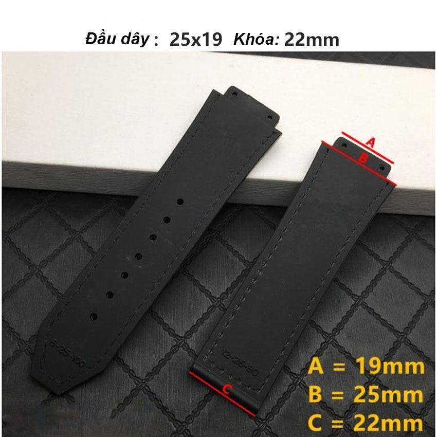 Dây Đồng Hồ H.U.B nam size 42mm (tặng tua vít thay dây)
