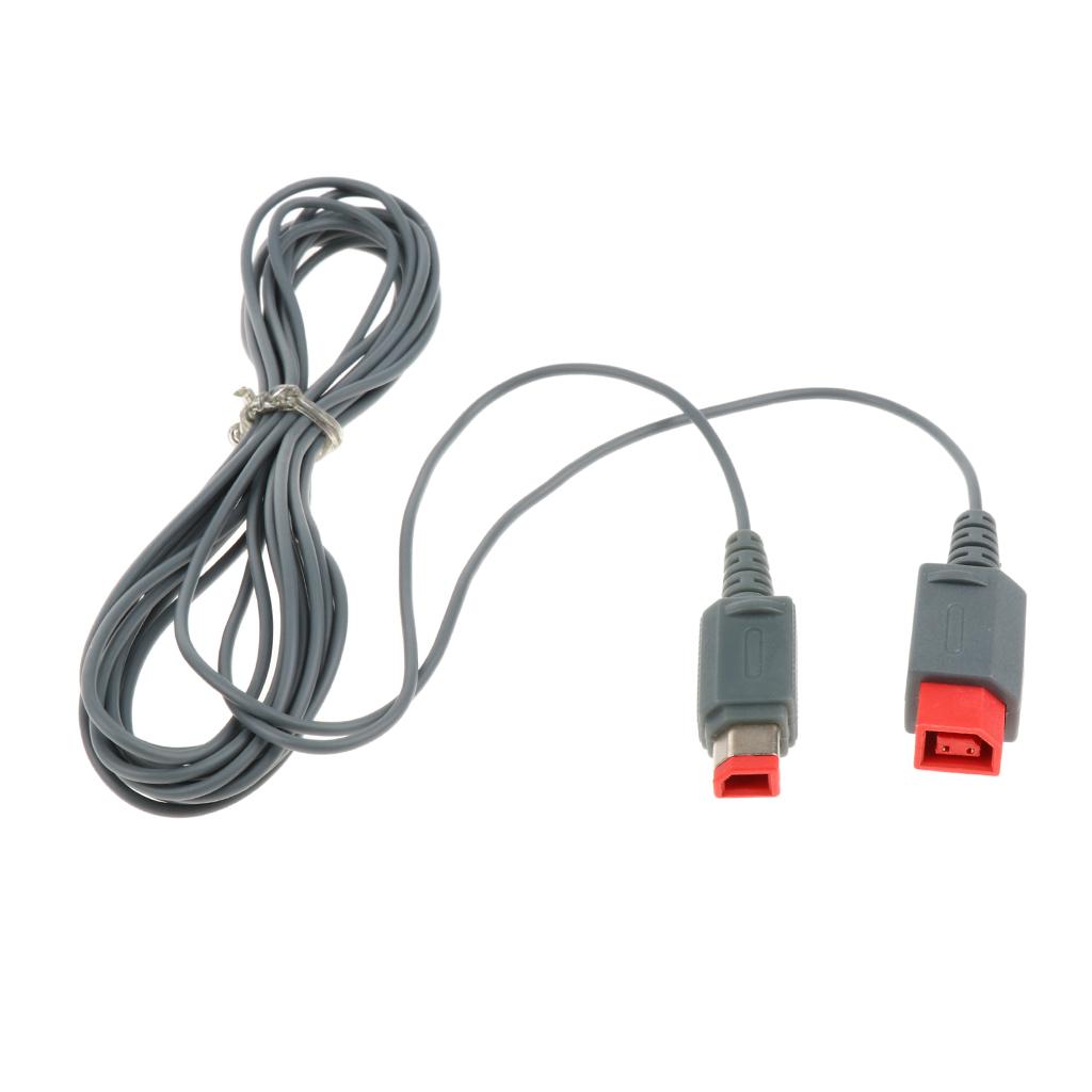 Sunnimix Nối Dài Cho Nintendo Wii Thanh Cảm Biến Mở Rộng Dây Chơi & Thiết Kế Đầu Cắm