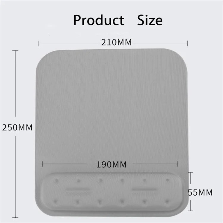 Bàn di chuột kiêm đệm đỡ cổ tay di chuột bằng cao su non, lót chuột máy tính mouse pad-Hàng Chính Hãng DRU