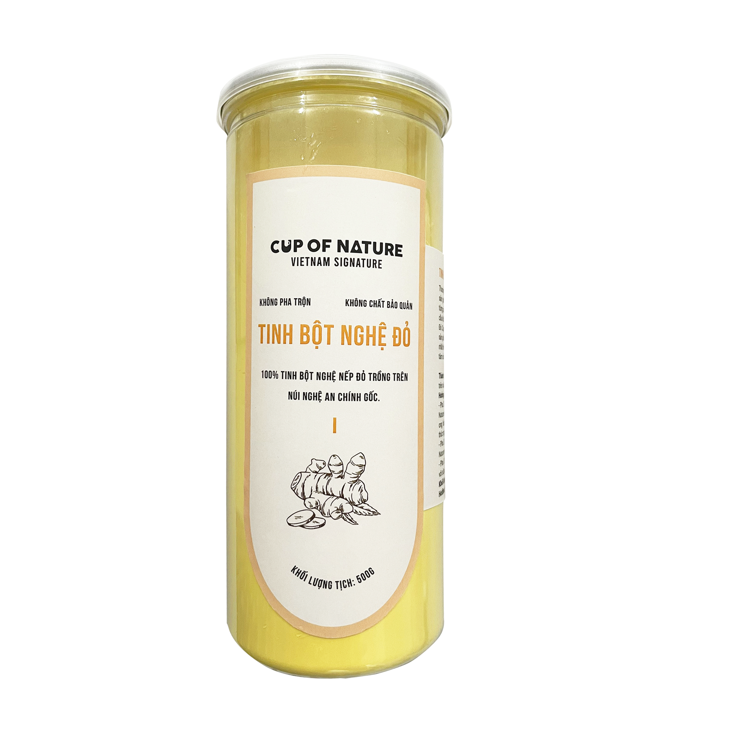 Combo 2 hộp Tinh bột nghệ đỏ Cup Of Nature nguyên chất cao cấp 500g