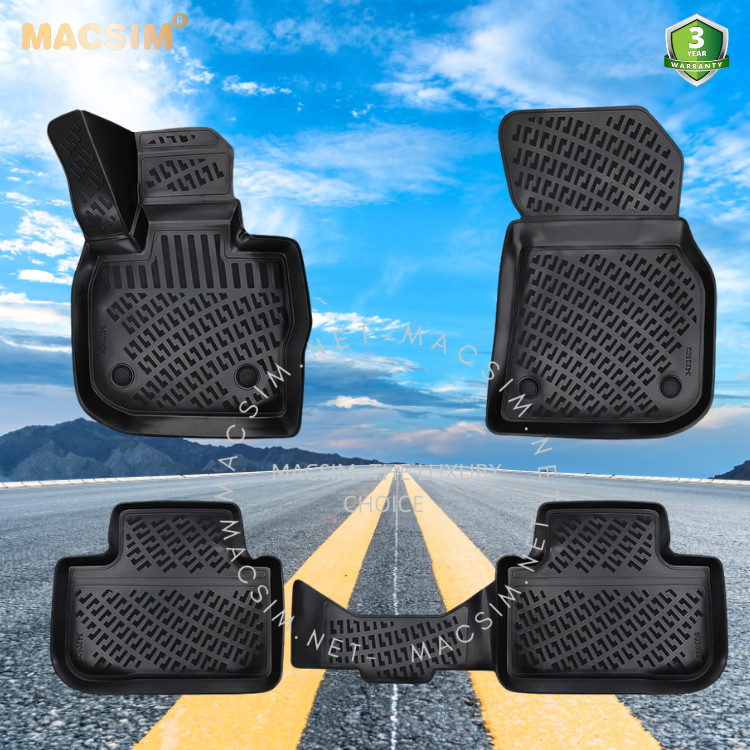 Thảm lót sàn ô tô nhựa TPU Silicon BMW X3 2017+ Nhãn hiệu Macsim