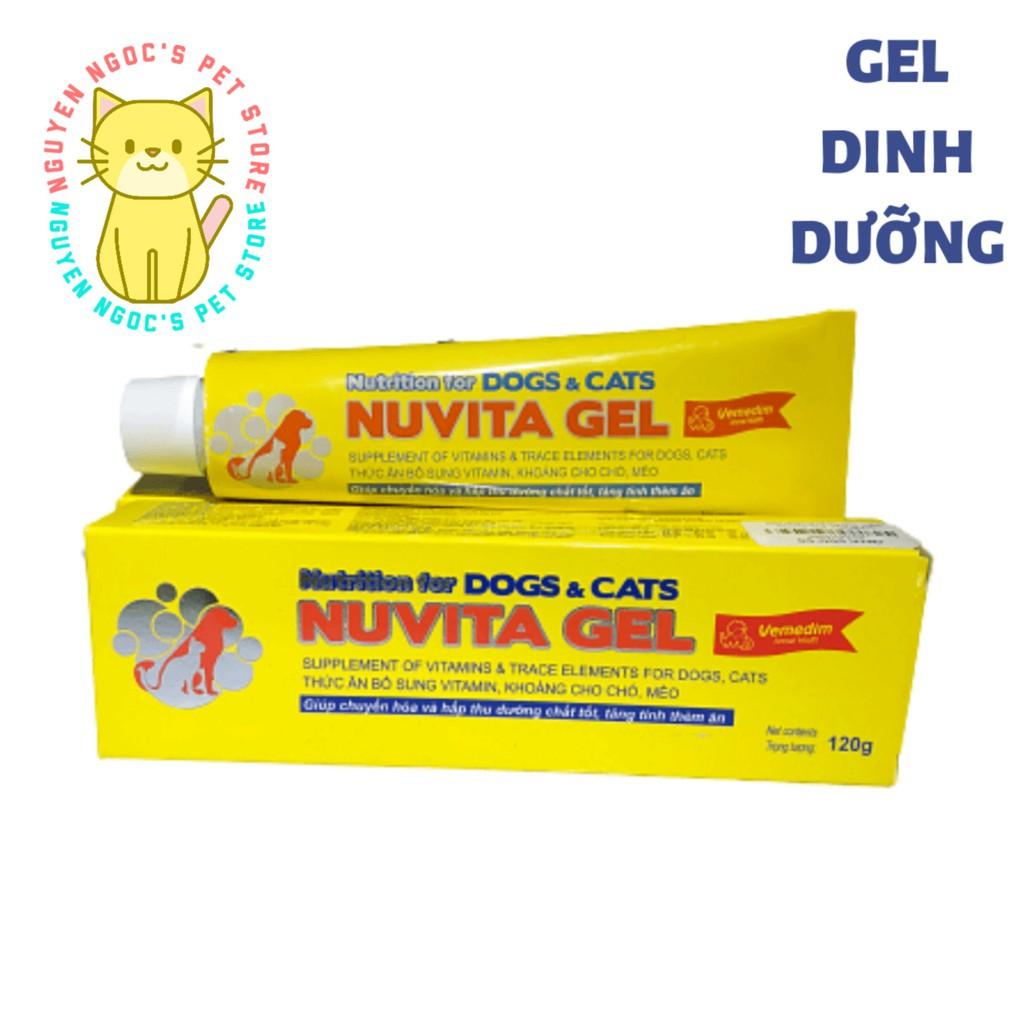 Nuvita Gel Vemedim - Gel dinh dưỡng cung cấp vitamin, khoáng cải thiện sức khỏe cho chó mèo tuýp 120gr