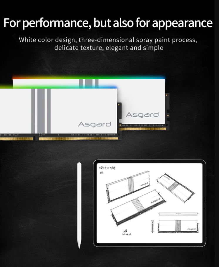 Ram máy tính ddr4 Asgard V5 16gb Bus 3200 RGB Sync- Hàng chính hãng