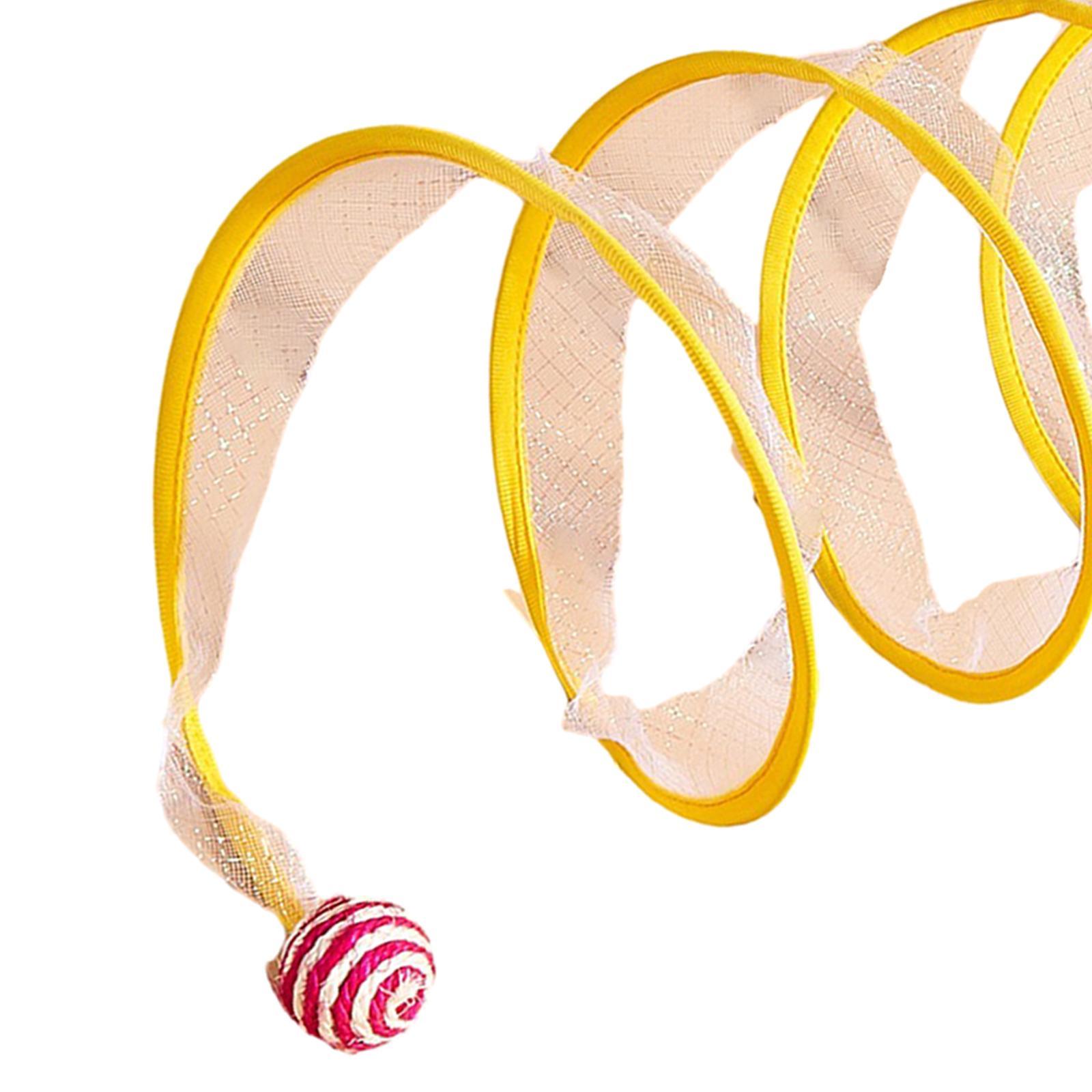 Cat Toy Cat Tunnel Toy Collapsible Spiral Tunnel Portable Cat Runway Pet Toys for Bunny Small Animals Kitten Cat