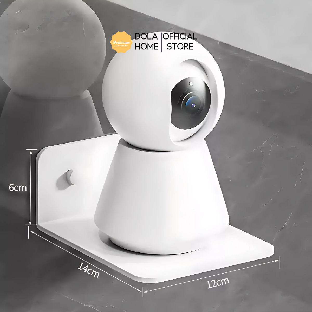 Kệ treo kim loại Dola Home để máy chiếu, camera, bộ phát WiFi, loa, bàn phím không cần khoan đục có lỗ đi dây điện