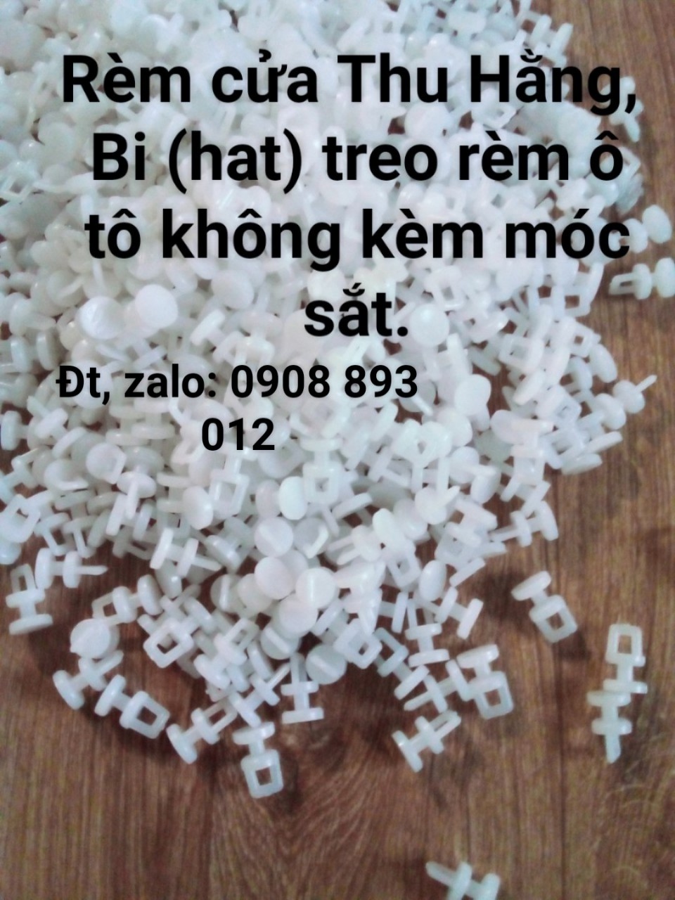 Hạt (Bi) Treo Rèm Ô Tô Không Kèm Móc Sắt - Bịch 30 cái