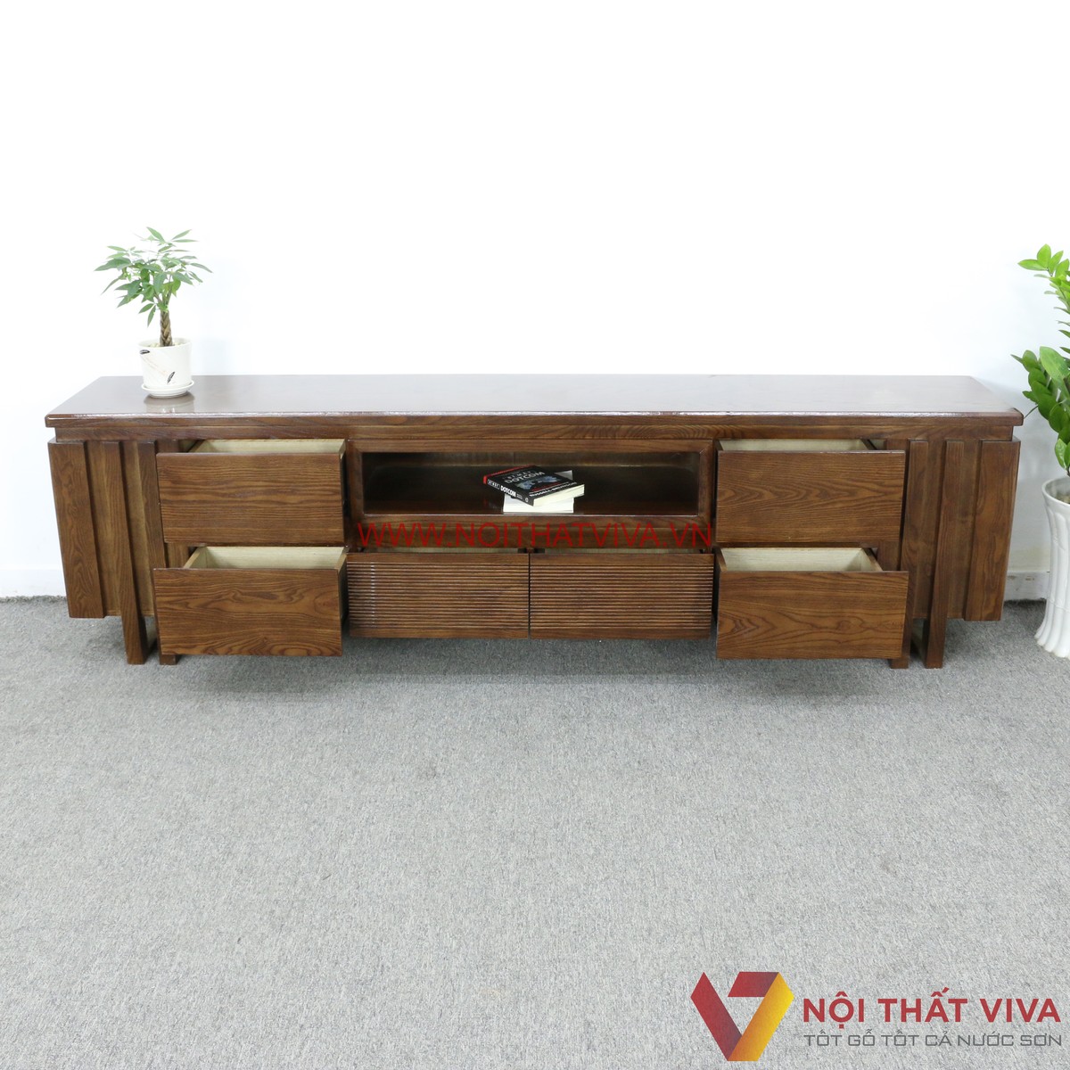 Kệ Tivi Gỗ Sồi Nga Hiện Đại Kiểu Hàn Quốc Đẹp Giá Rẻ