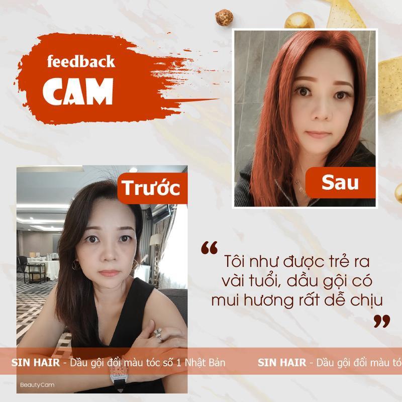 Màu Cam - Dầu gội đổi màu tóc Sinhair