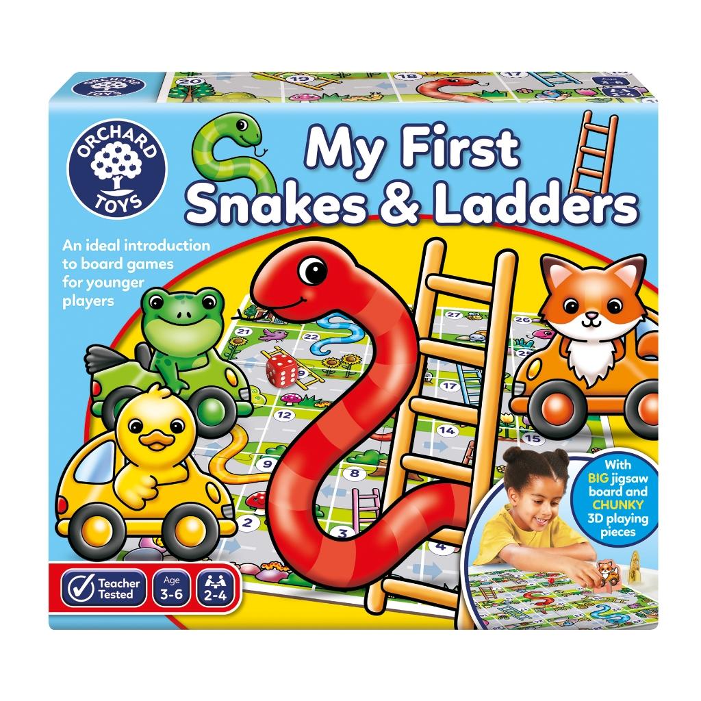 Trò chơi trí tuệ My First Snakes &amp; Ladders - Orchard Toys khuyến khích thảo luận, phối hợp tay mắt