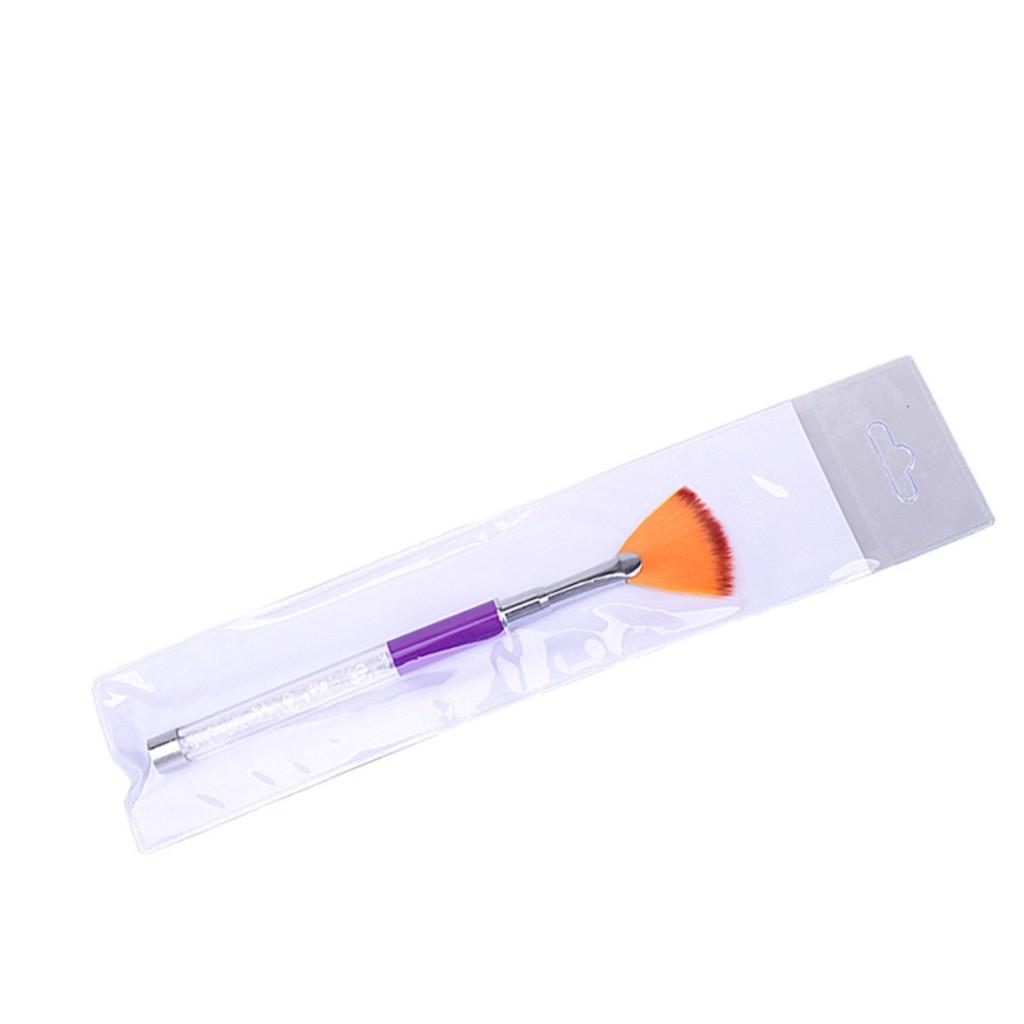 Cọ quạt cán pha lê tạo omber