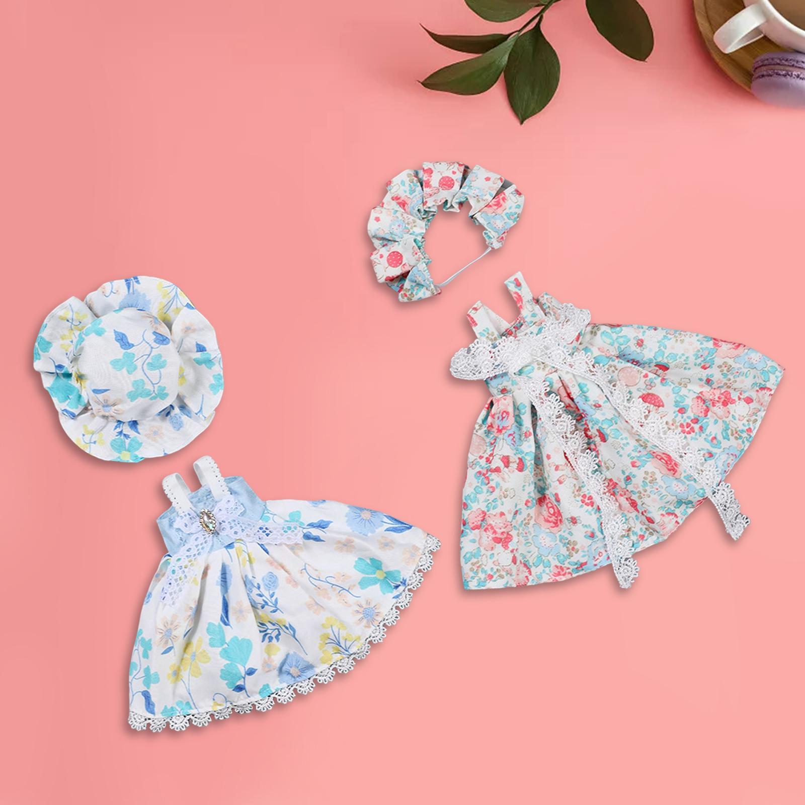 2x Fashion Doll Clothes Dress Set Costumes Clothing Dress up for 30cm Doll Accessory