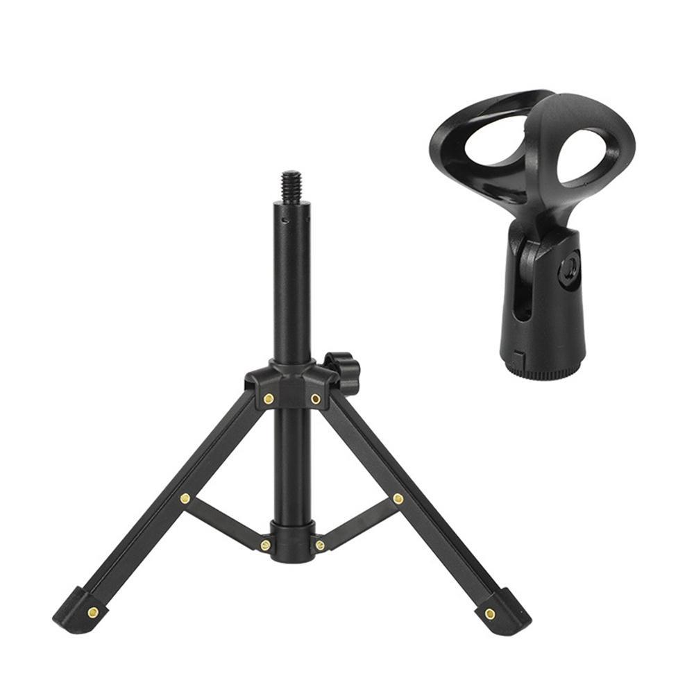 Giá Đỡ Micro Ba Chân Để Bàn Bằng Kim Loại Hình Tam Giác Nhỏ Để Bàn