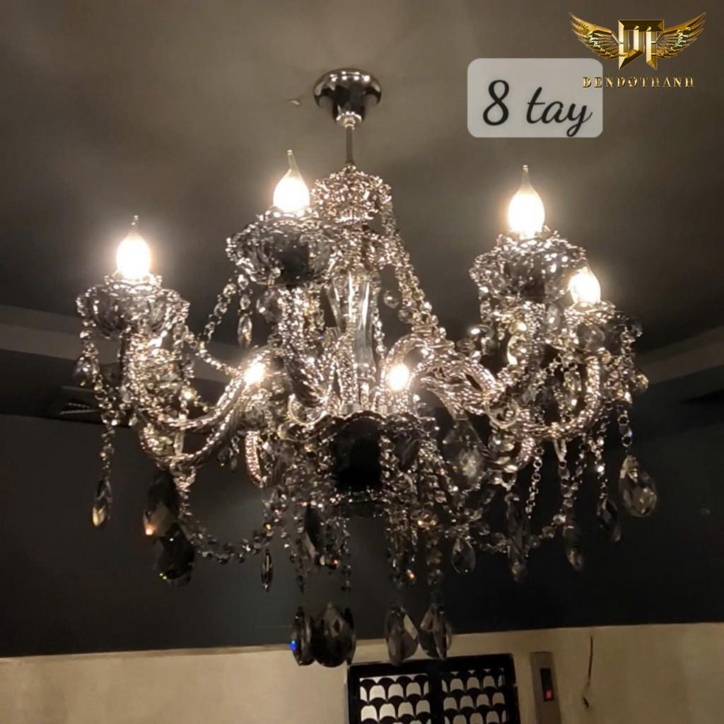 Đèn chùm phale DCNPL phong cách tân cổ điển bắc âu hiện đại, trang trí phòng khách, khách sạn DT LIGHT (HÀNG NHẬP KHẨU) - đen