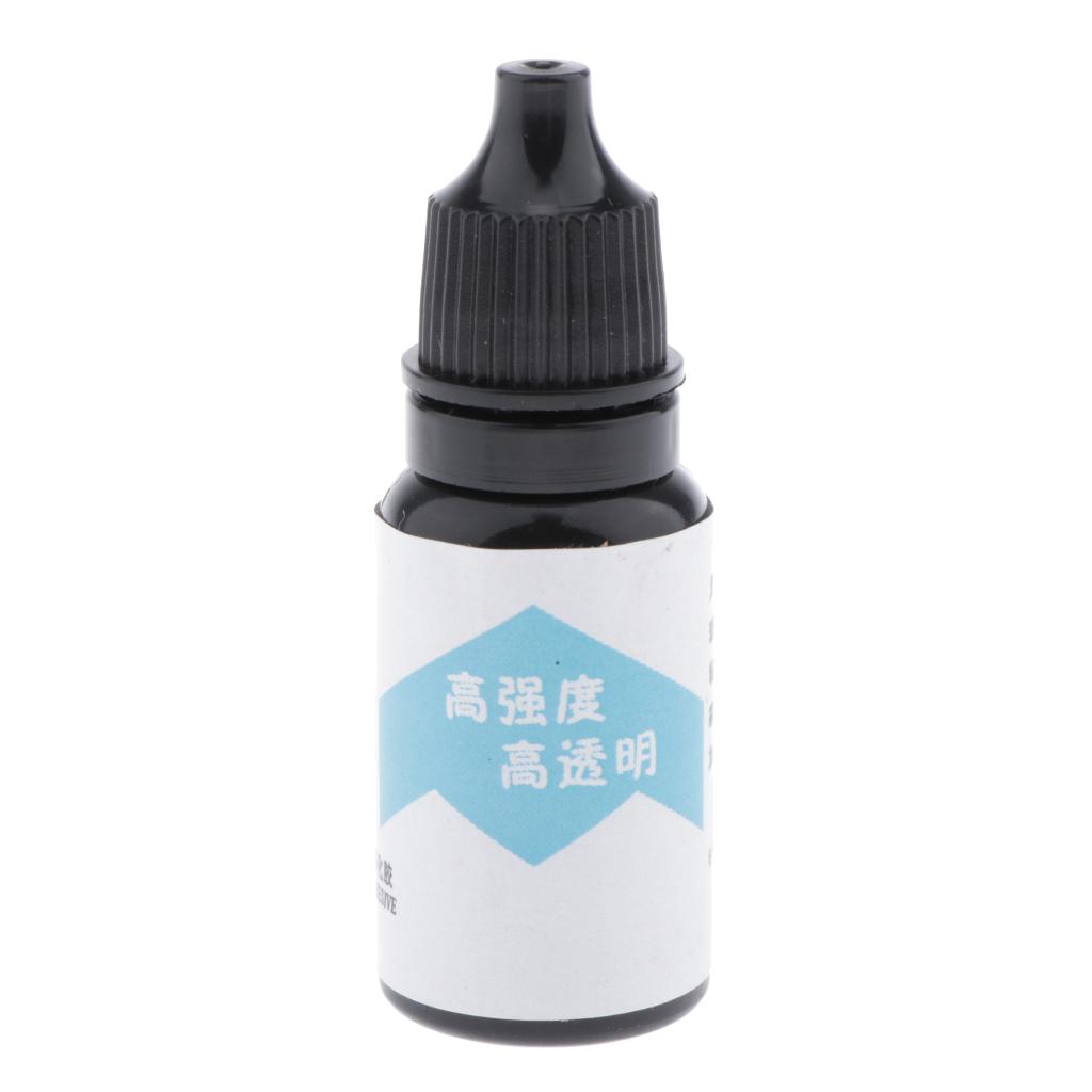 10g Clear UV Resin Hard Glue Ultraviolet Curing for Jewelry, Metal Glass Bonding