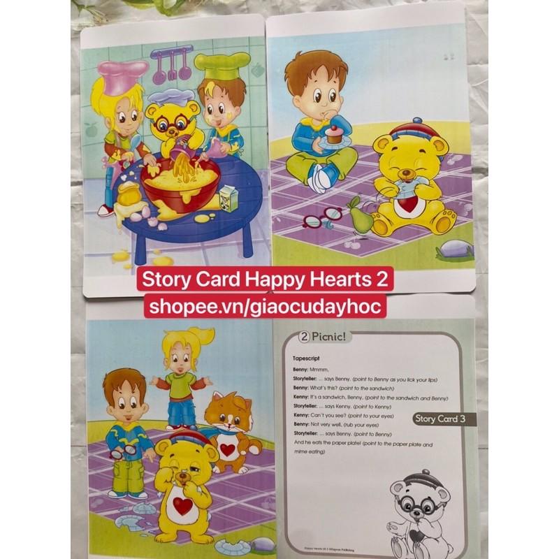 Flashcards Story Card Happy Heart 2- Size A4 ép plastics bền đẹp
