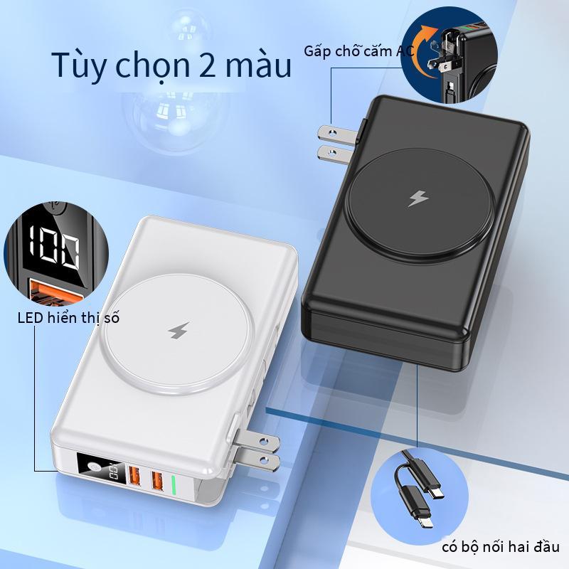 Phong cách mới nhất đi kèm với cáp sạc dự phòng 20000 mAh phù hợp với Apple 14 sạc nhanh hút từ tính Magsafe sạc dự phòng