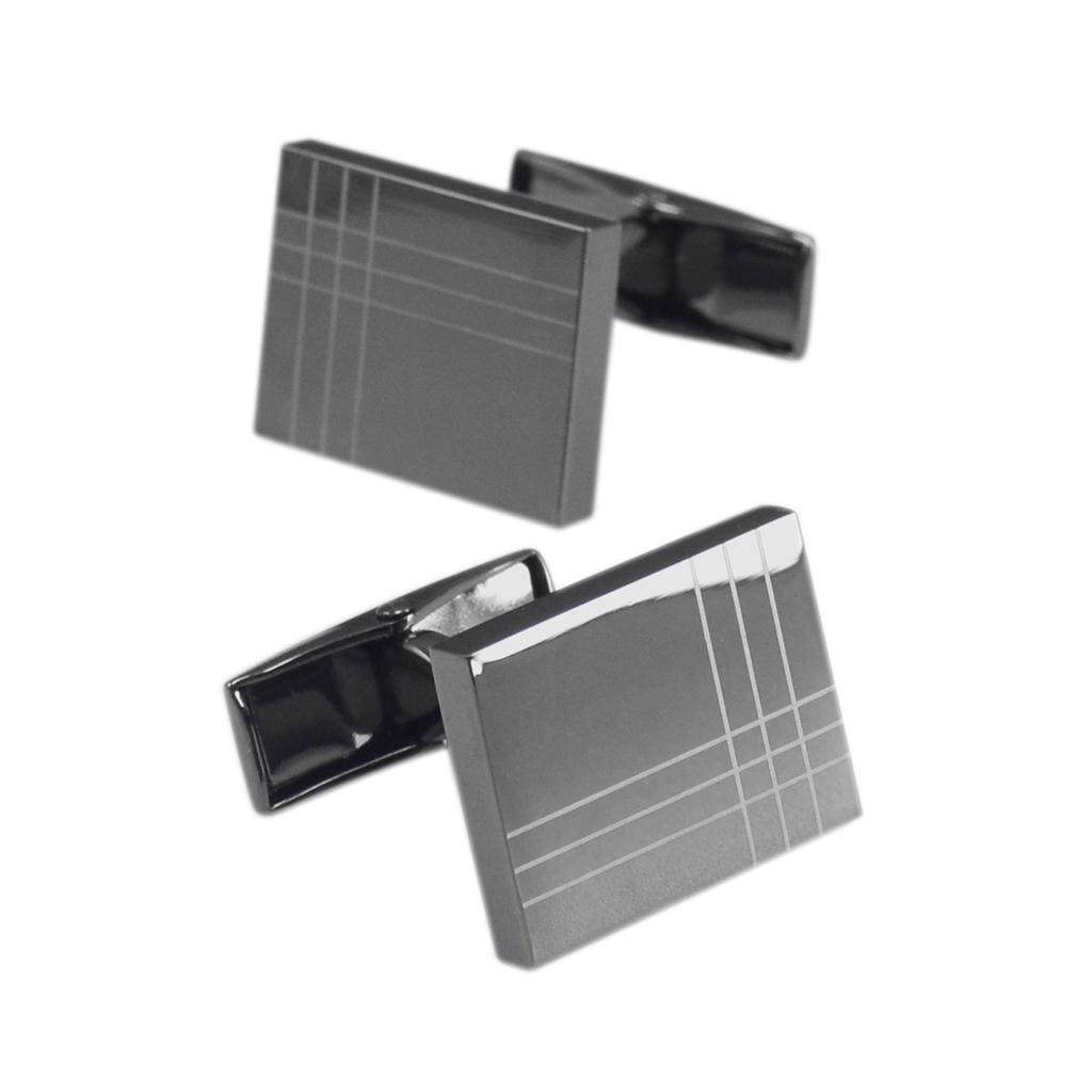 French Cufflinks  Rectangle Brass Cuff Links For Business Wedding