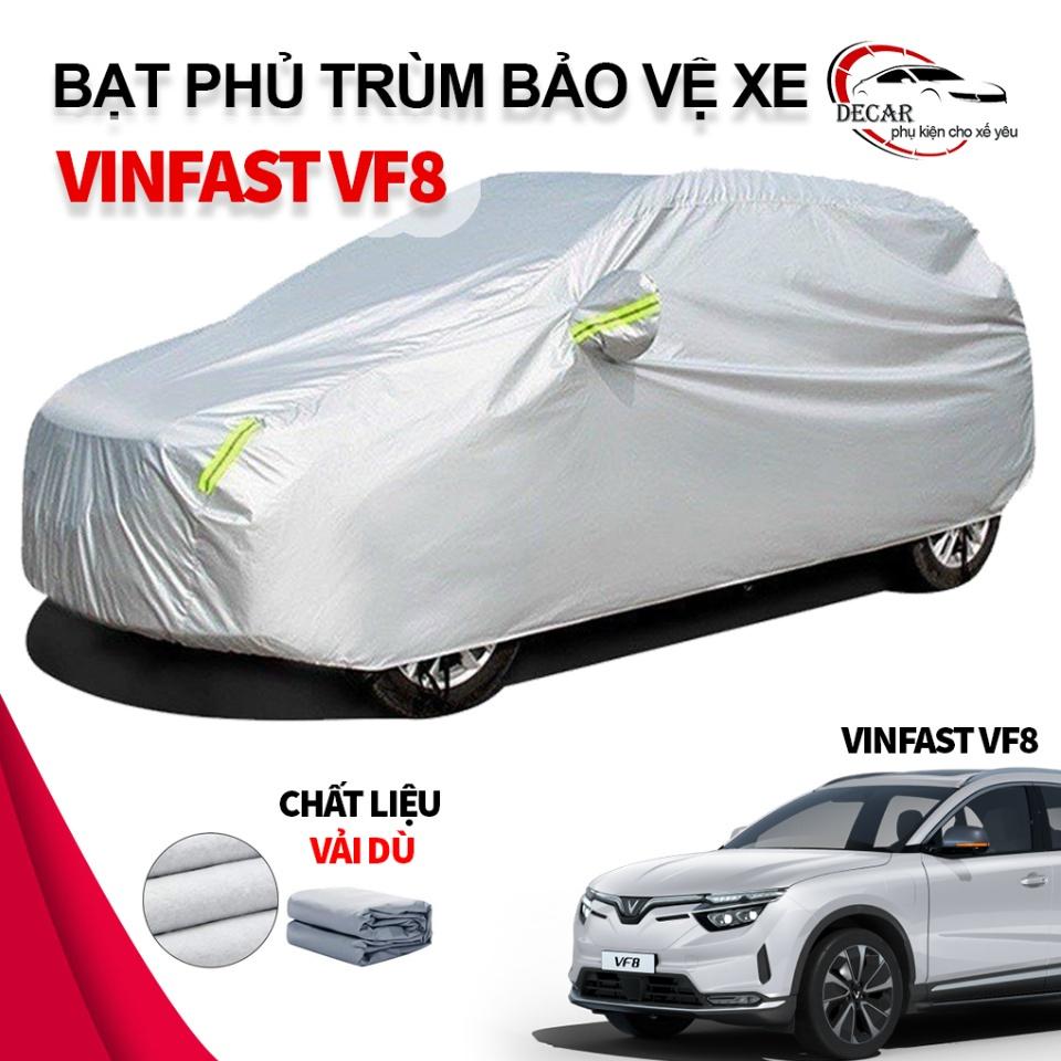 [VINFAST VF8] Bạt phủ xe ô tô 3 lớp thông minh xe điện Vinfast Vfe8, chất liệu vải dù oxford cao cấp, áo trùm