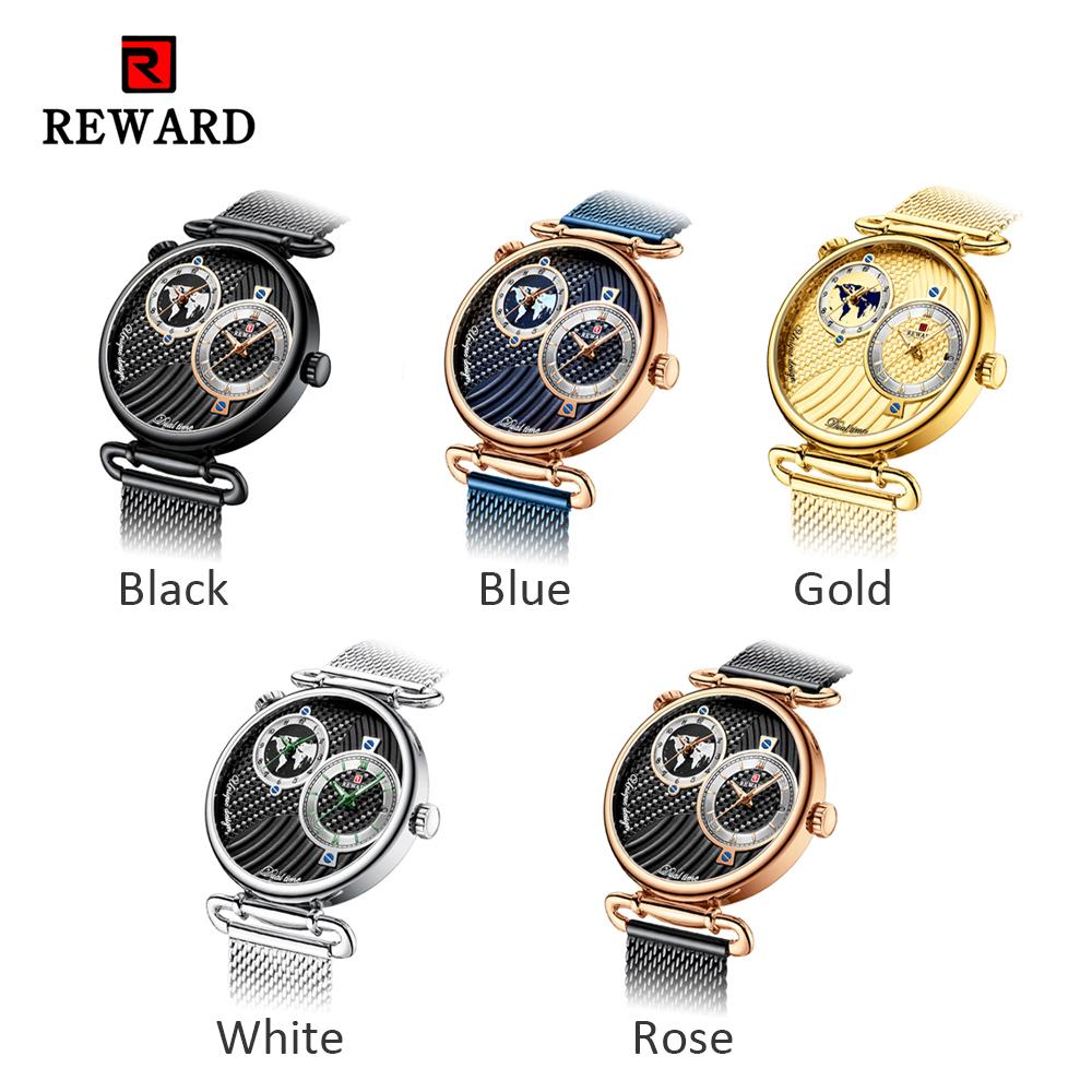 Đồng hồ đeo tay nam REWARD ngoài trời, không thấm nước kiểu dáng quân đội, hai màn hình