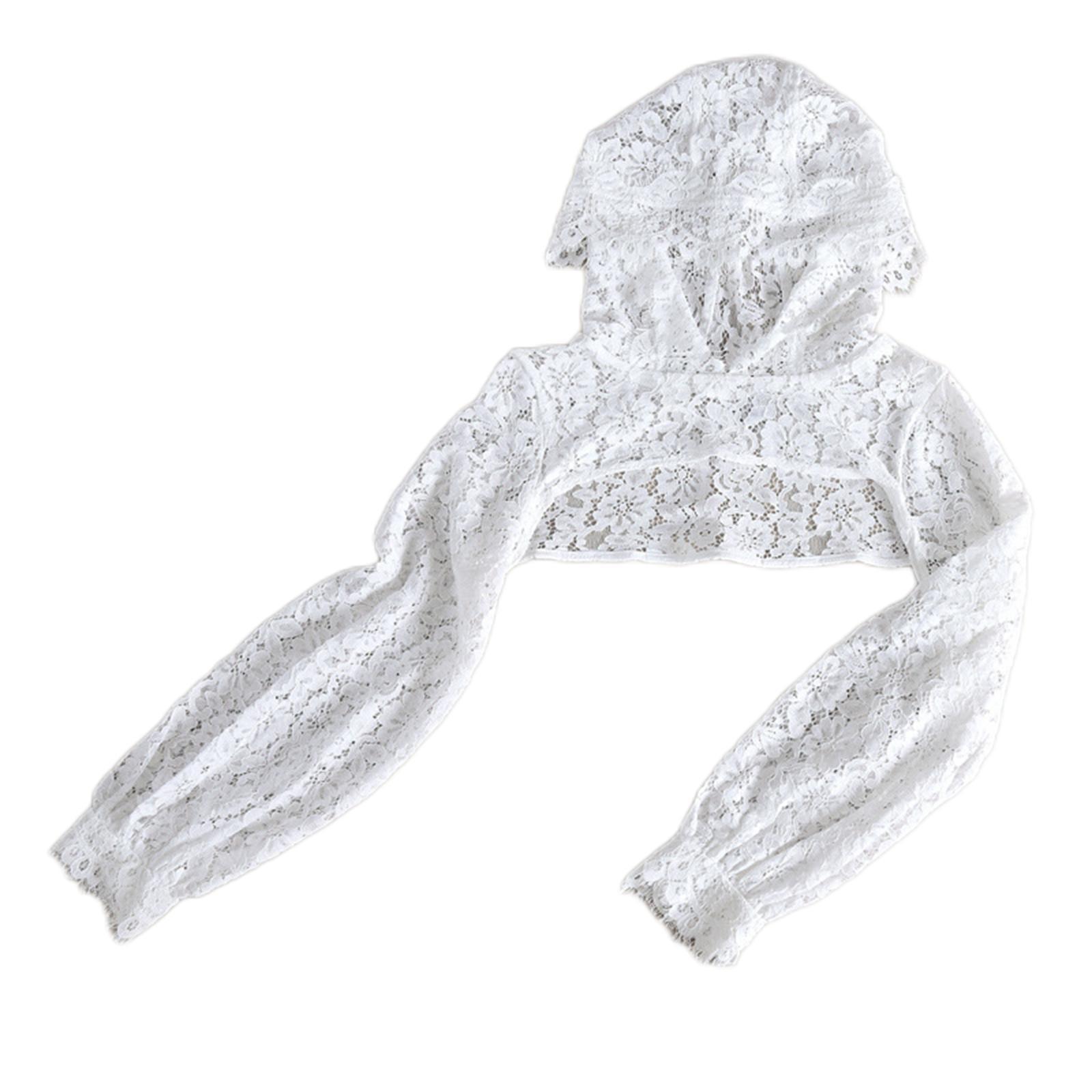 Womens Pullover Crop Top Hoodie Loose Solid Color Sweatshirt Size White
