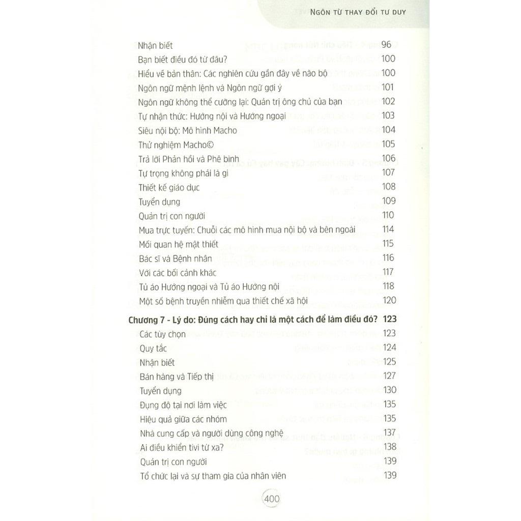Ngôn Từ Thay Đổi Tư Duy