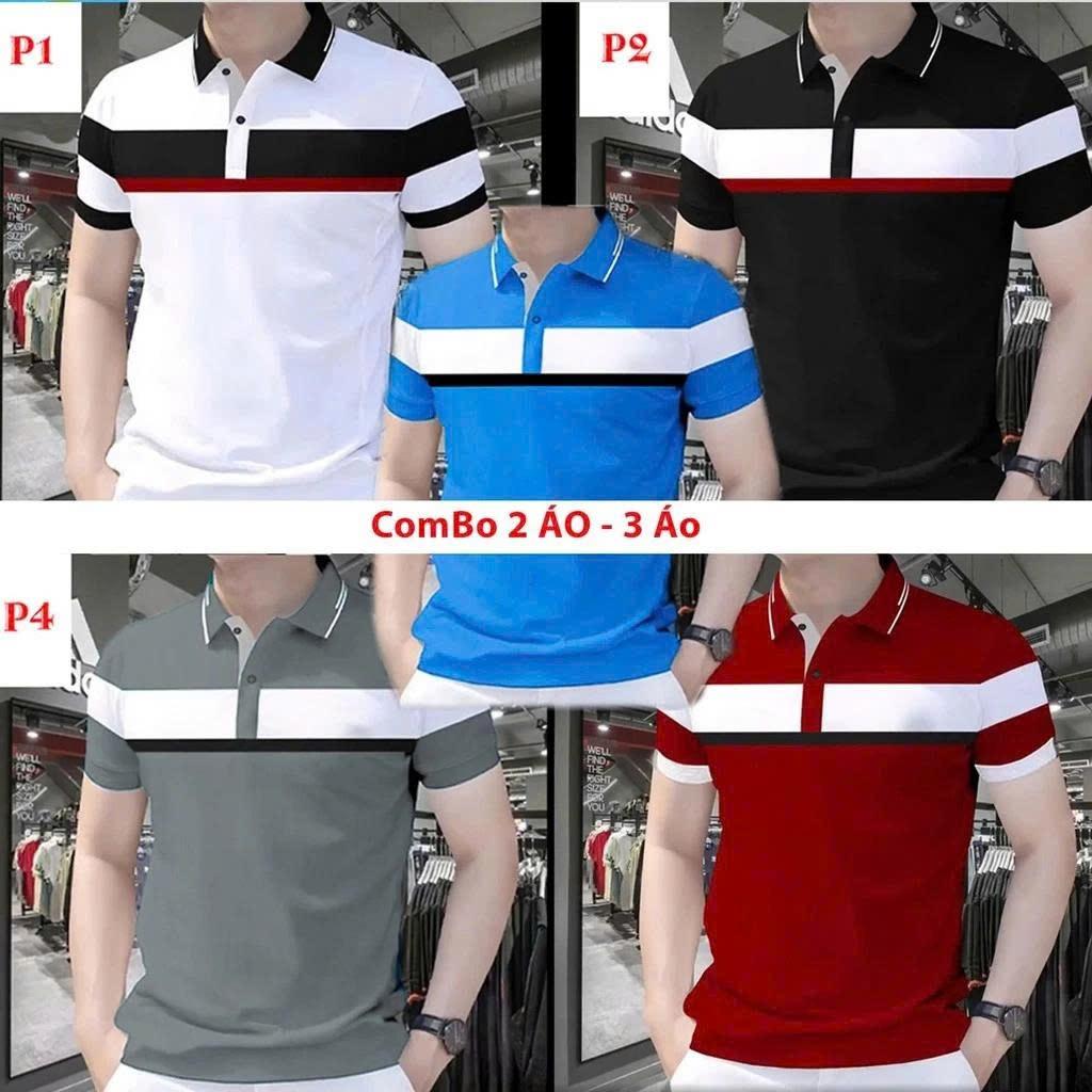 Áo Polo Nam Phối Ngực Thể Thao Trẻ Trυng Chất Cá Sấu CVC Sang Trọng Menswear Cao Cấp. - Đỏ