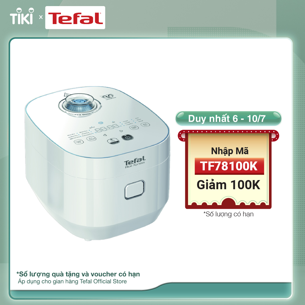 Nồi cơm điện tử Tefal - 1.5L - Thương hiệu Pháp - RK522168- Hàng chính hãng