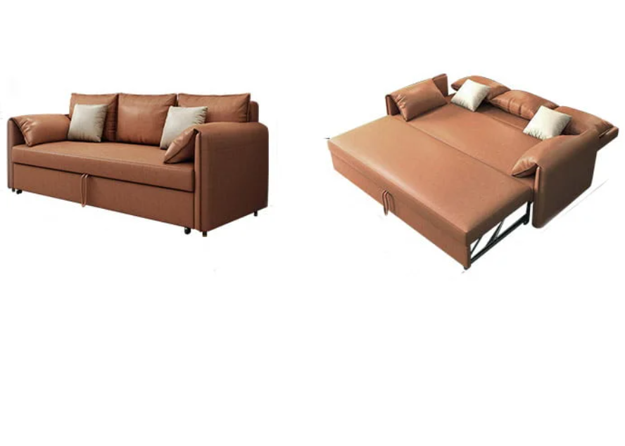 Sofa giường đa năng hộc kéo tay gối cao cấp HGK-21 ngăn chứa đồ tiện dụng Tundo KT 1m8