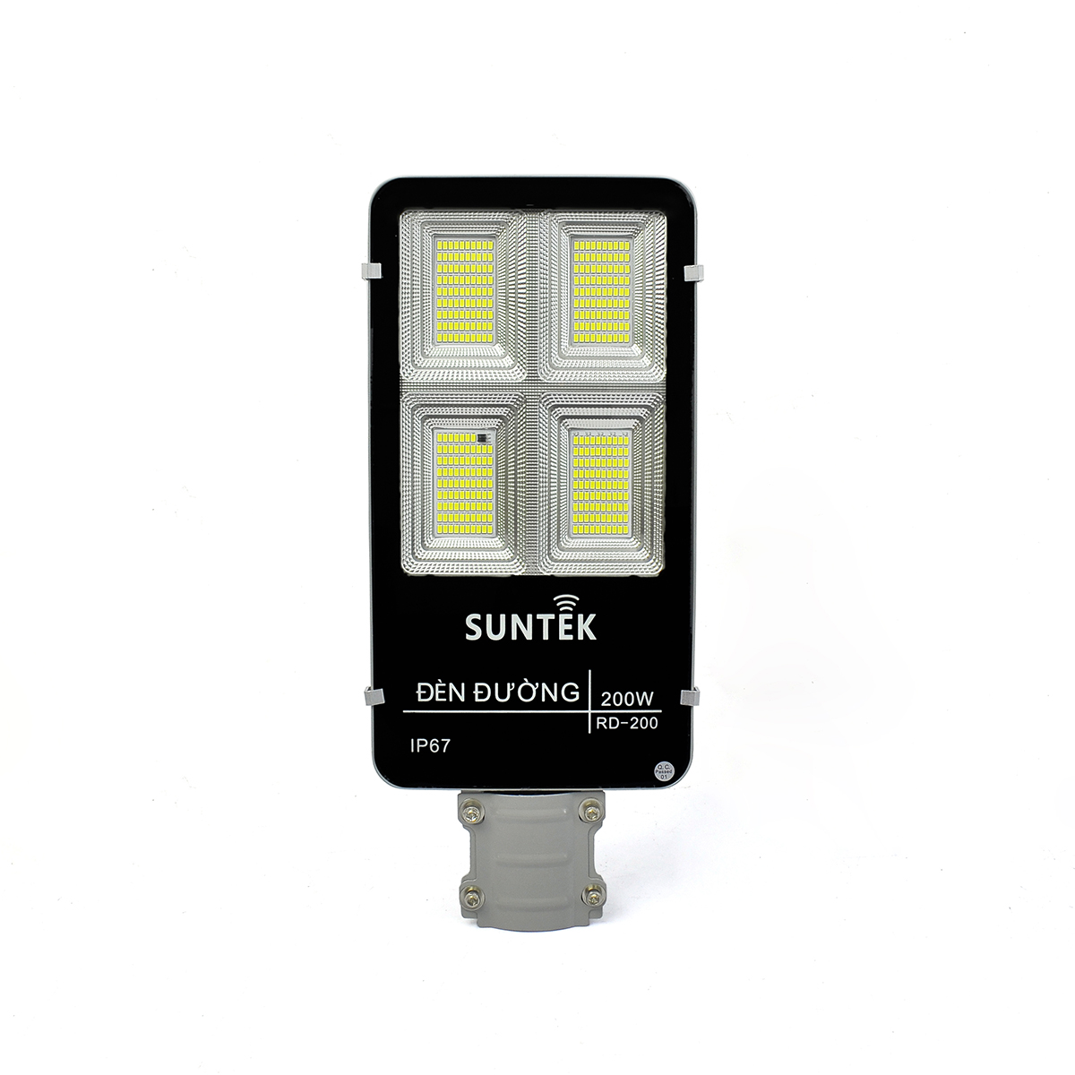 Đèn Đường Năng Lượng Mặt Trời SUNTEK Solar Street Light RD-200 200W - Sáng 12h liên tục | Tự động Bật/Tắt | Điều khiển Từ xa | Chống Bụi/Nước/Va đập/Sét - Hàng Chính Hãng - Bảo hành 18 tháng