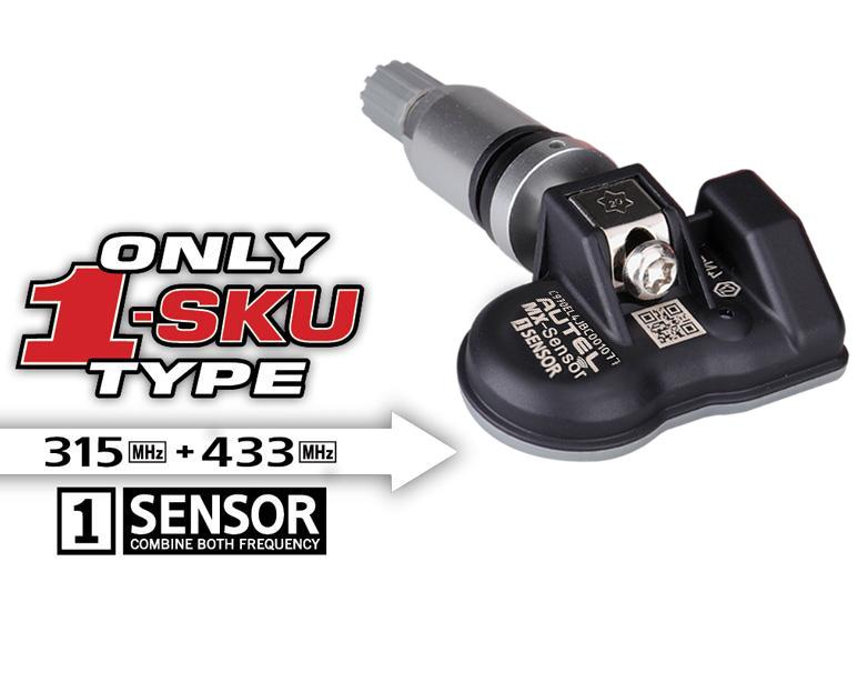 AUTEL MX SENSOR Van kim loại- Cảm biến áp suất lốp trắng, chưa có dữ liệu tích hợp 2 tần số 315MHz, 433MHz - Cảm biến áp suất lốp Autel phiên bản Quốc tế, nhãn Tiếng Anh, dùng được cho hơn 80 hãng xe ô tô khắp thế giới