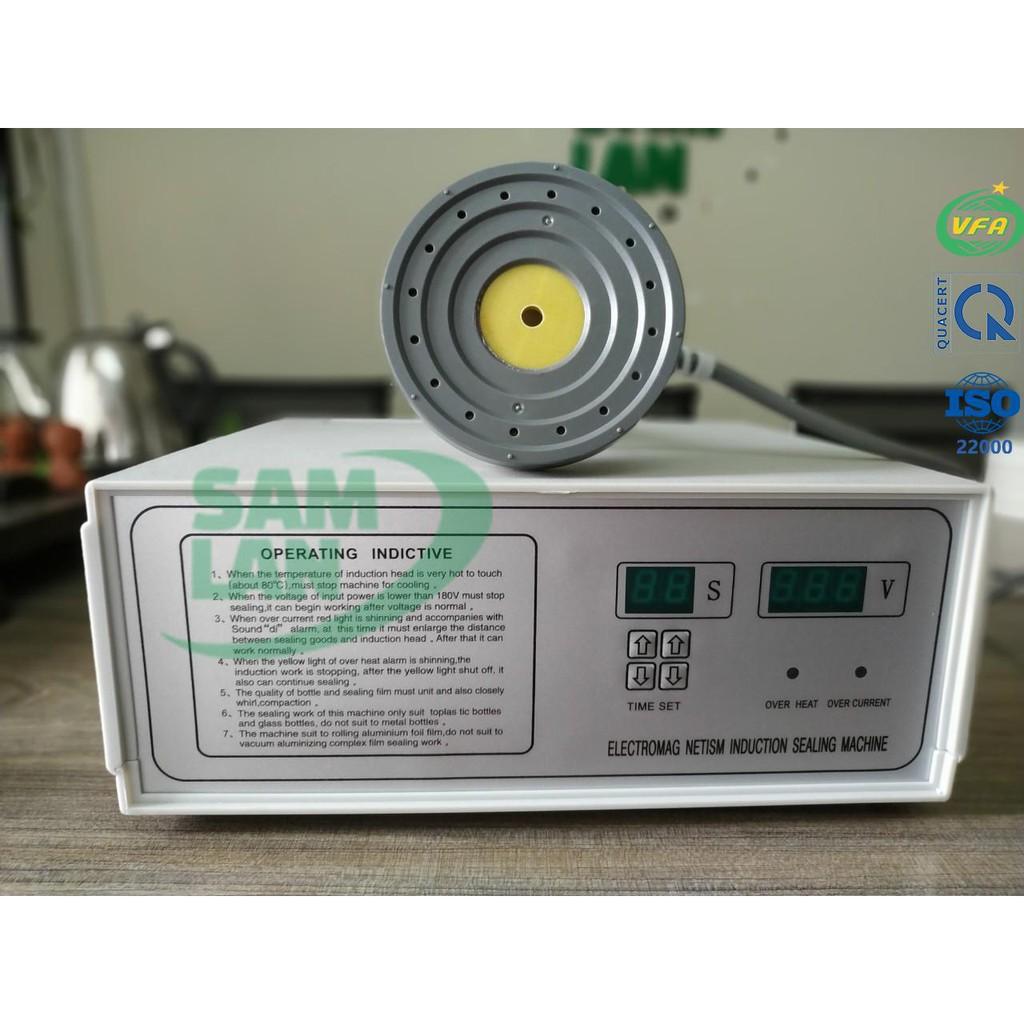 Máy dán màng seal nhôm bán tự động cho chai lọ 500A - Chất lượng cao