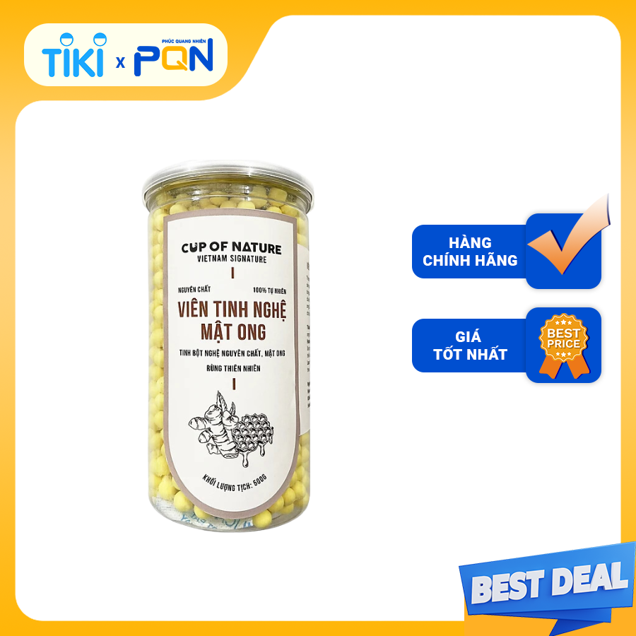 Viên tinh nghệ mật Cup Of Nature nguyên chất cao cấp 500g