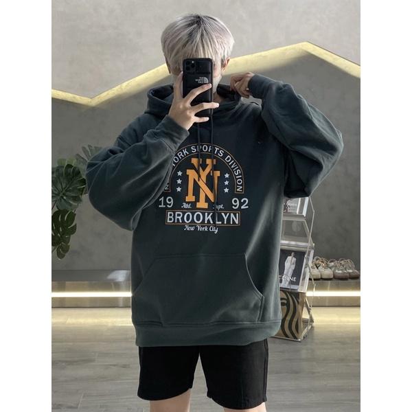 Áo hoodie unisex in hình màu xanh trầm siêu đẹp