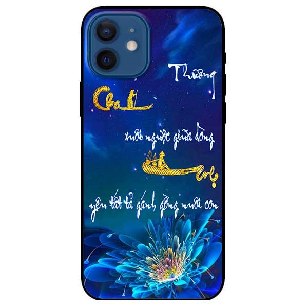 Ốp lưng dành cho Iphone 12 Mini - Iphone 12 - Iphone 12 Pro -  Iphone 12 Pro Max - mẫu Thư Pháp Cha Mẹ