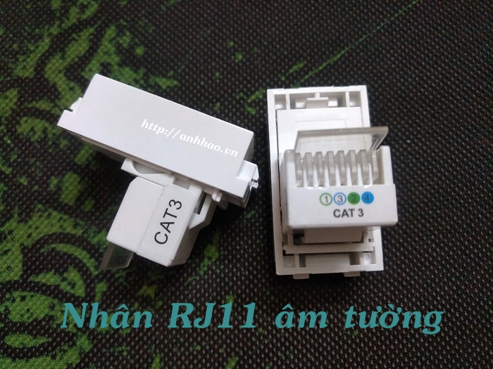 Ổ cắm mạng Lan RJ45 cat5/ Cat6 âm tường - Hàng chính hãng