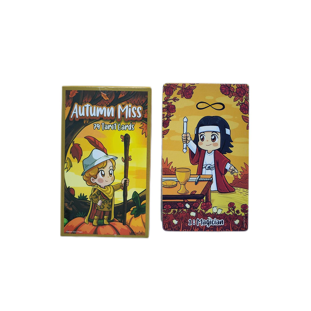 [Size Gốc] Bộ Bài Autumn Miss Tarot 79 Lá Bài 7x12 Cm Đá Thanh Tẩy