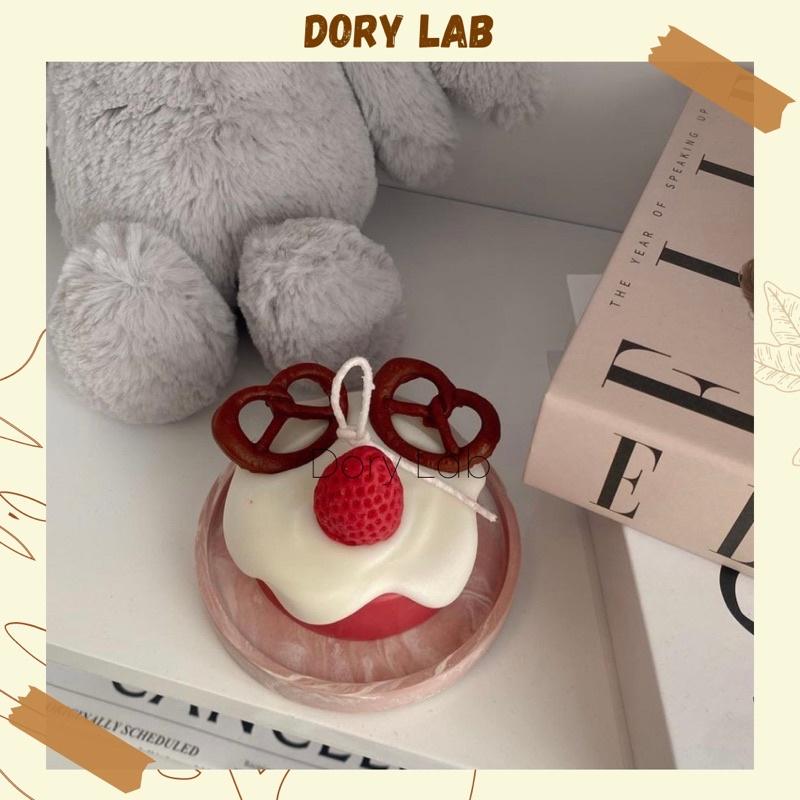 Nến Thơm Bánh Kem Tuần Lộc Độc Đáo Không Khói, Quà Tặng - Dory Lab