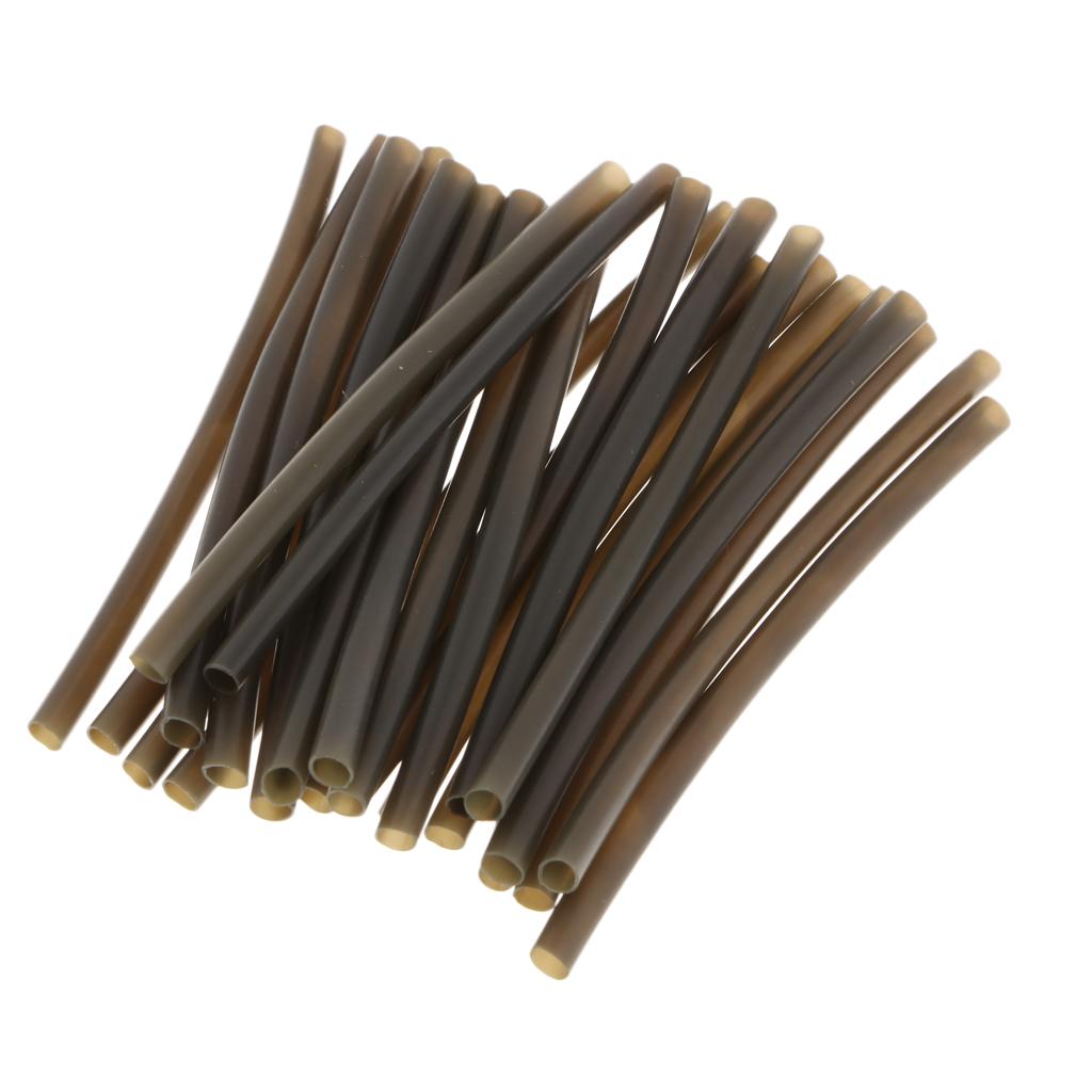 2x25pcs Rig Tube Carp Fishing Heat Shrink Rig Sleeve Hook Line Connector M