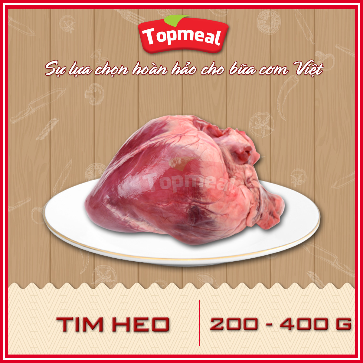HCM - Tim heo - Thích hợp với các món xào rau củ hoặc nấu cháo -