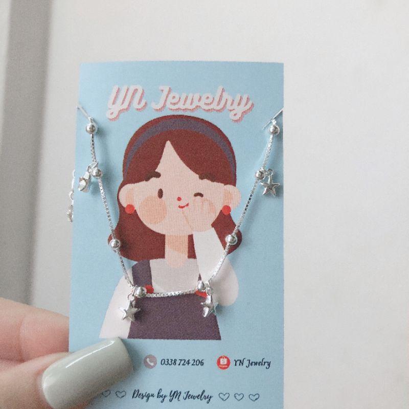 Lắc tay sao bạc cao cấp  YN JEWELRY SL