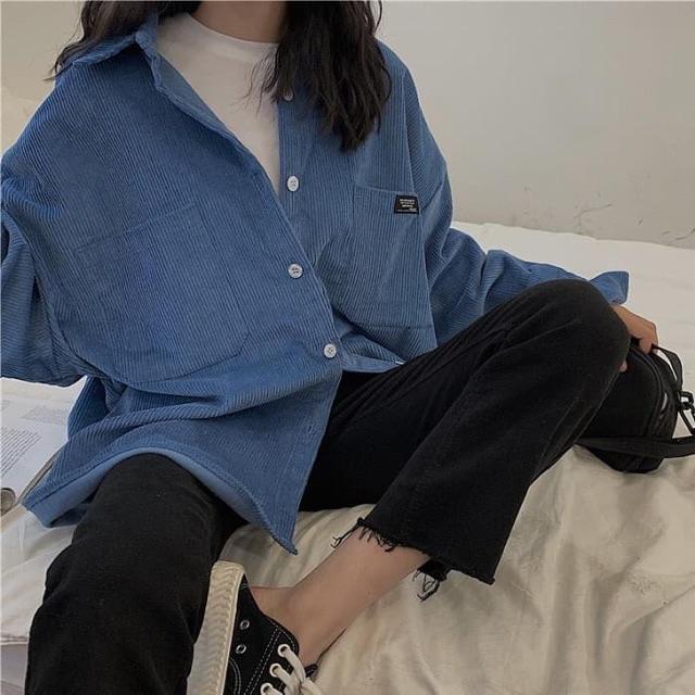 Áo sơ mi from rộng, áo dạ, áo nhung kiểu unisex