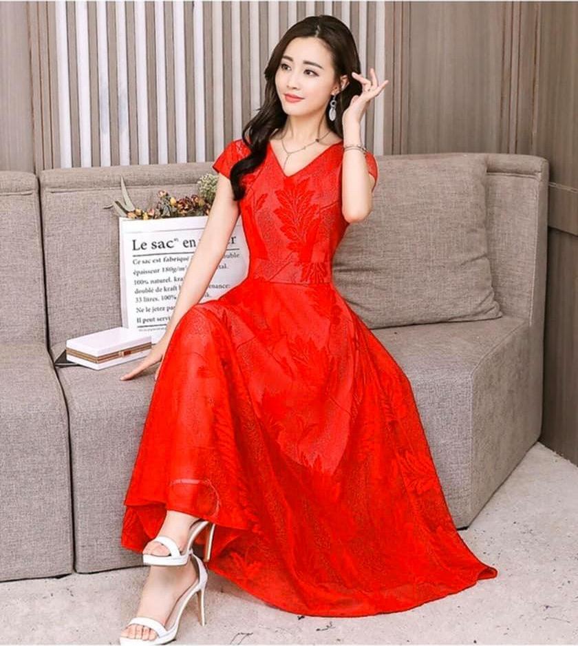 ĐẦM XOÈ REN HOA CAO CẤP