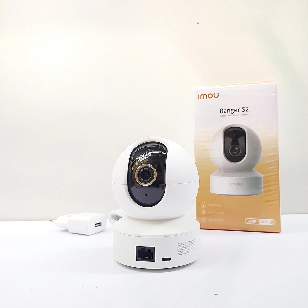 Camera Wifi IMOU Ranger S2 (A43EP) - 2K - Mẫu mới 2023,Xoay 360 độ,Đàm thoại 2 chiều ,Tích hợp míc và loa, Còi Hú Báo Động - Bảo Hành 24 Tháng