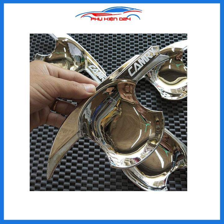 Ốp tay hõm mạ crom Camry 2012-2013-2014-2015-2016-2017-2018 sáng bóng chống trầy bảo vệ cửa xe ô tô