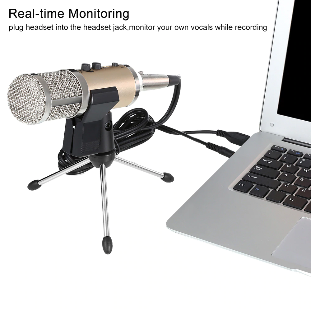 SOAIY Micro thu âm livestream karaoke 3 trong 1 MK-F500TL - Hàng Nhập Khẩu