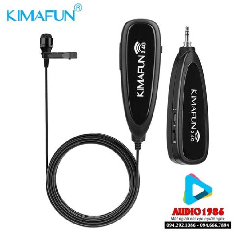 Micro không dây cài ve áo kimafun g130 cho điện thoại máy quay camera máy ảnh